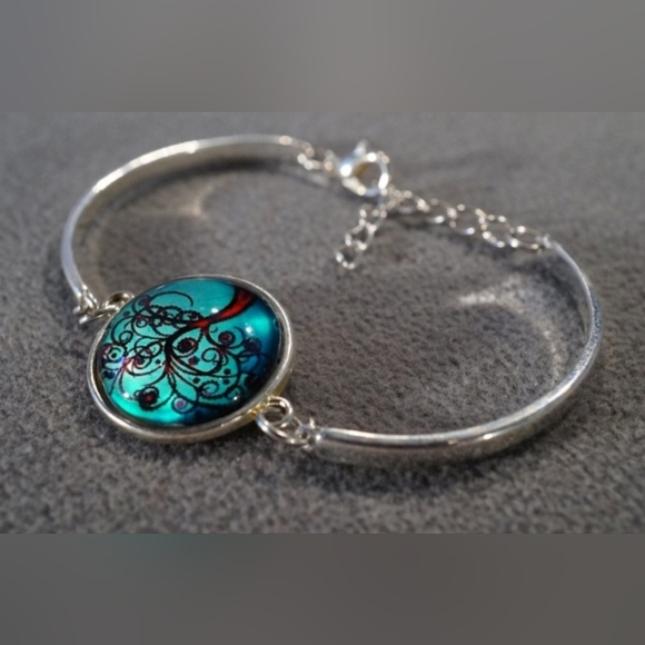 Vintage Tree Of Life Braclet ~ Resin & Zinc Alloy - Picture 3 of 5